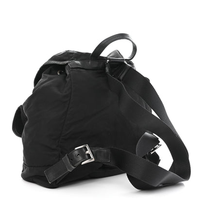 Prada Tessuto Nylon Calfskin Medium Backpack Black 3 of 14