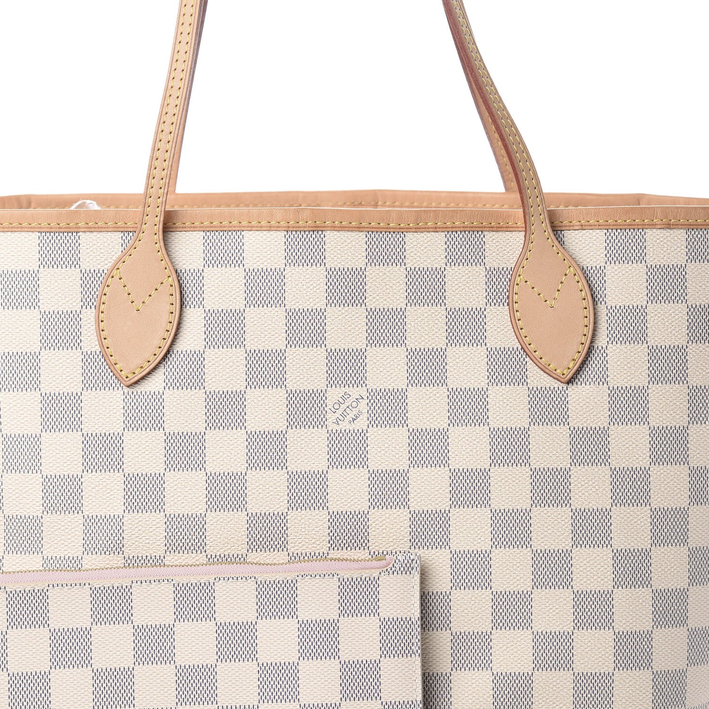 Damier Azur Neo Neverfull MM Rose Ballerine