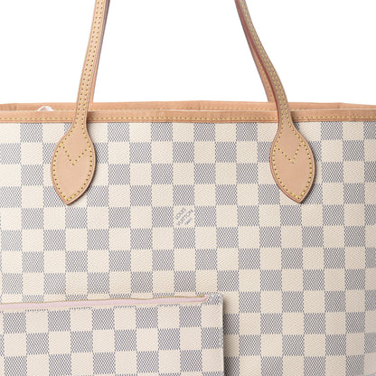 Louis Vuitton Damier Azur Neo Neverfull MM Rose Ballerine 8 of 8