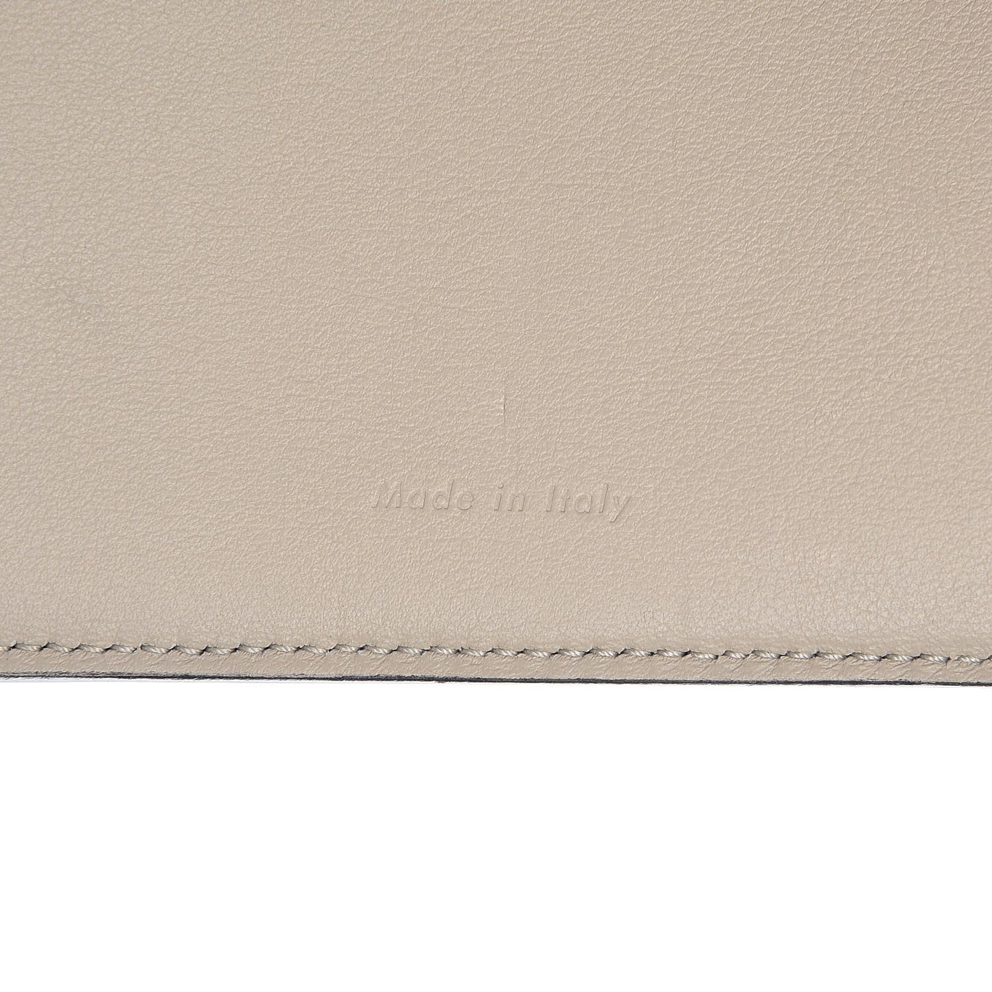 Grained Calfskin Medium Multifunction Strap Wallet Black Chalk