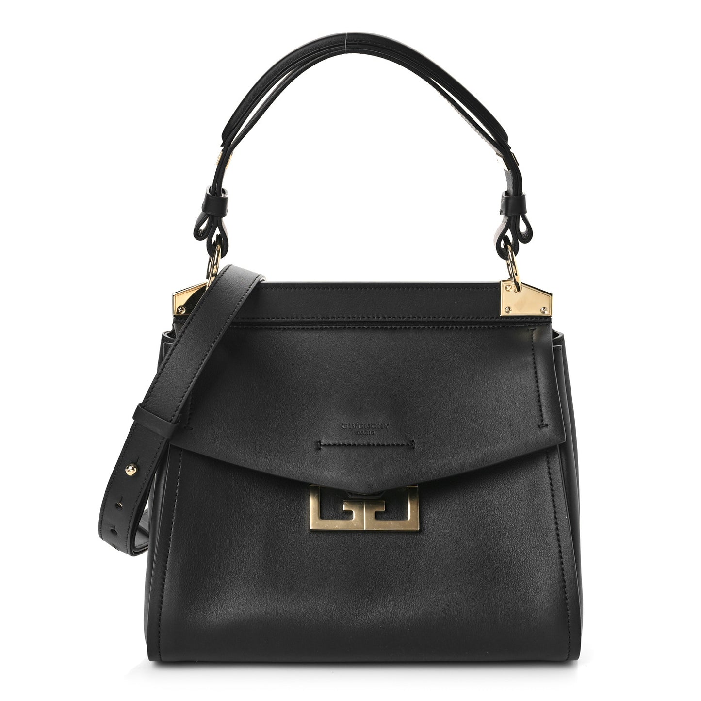 Calfskin Small Mystic Shoulder Bag Black