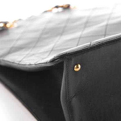 Chanel Lambskin Stitched CC Tote Black 12 of 18
