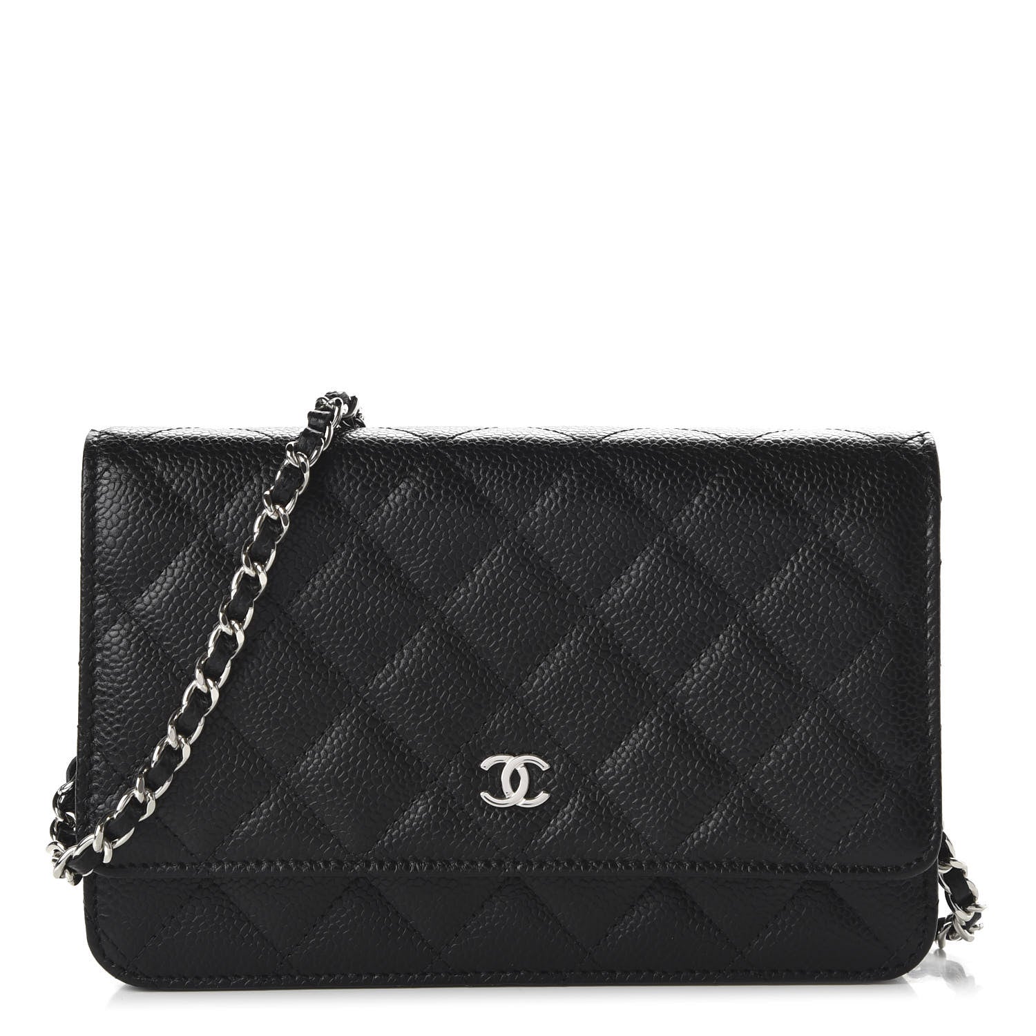 Chanel Caviar Quilted Wallet On Chain WOC Black 1 of 11