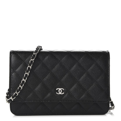 Chanel Caviar Quilted Wallet On Chain WOC Black 1 of 11