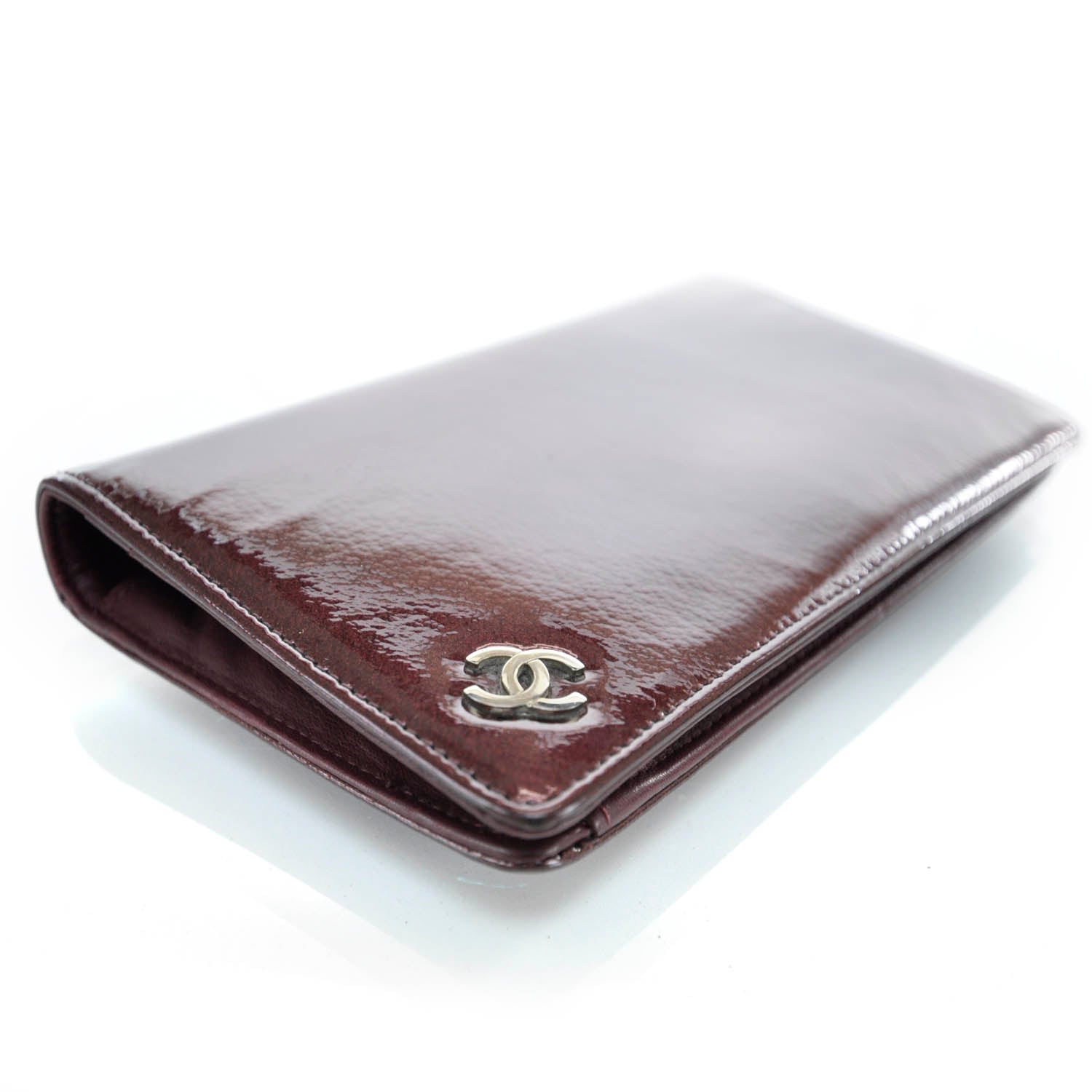 Chanel Patent Yen Wallet Purple 4 of 7