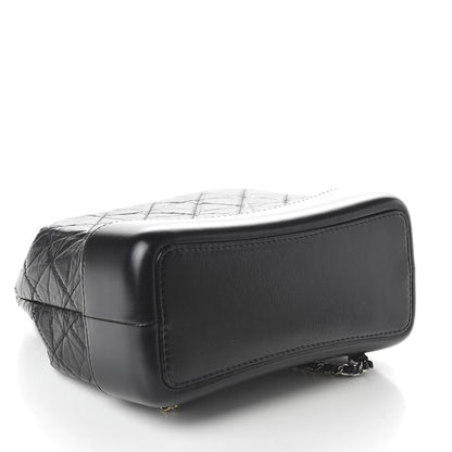 Chanel Aged Calfskin Quilted Small Gabrielle Backpack Black 3 of 11