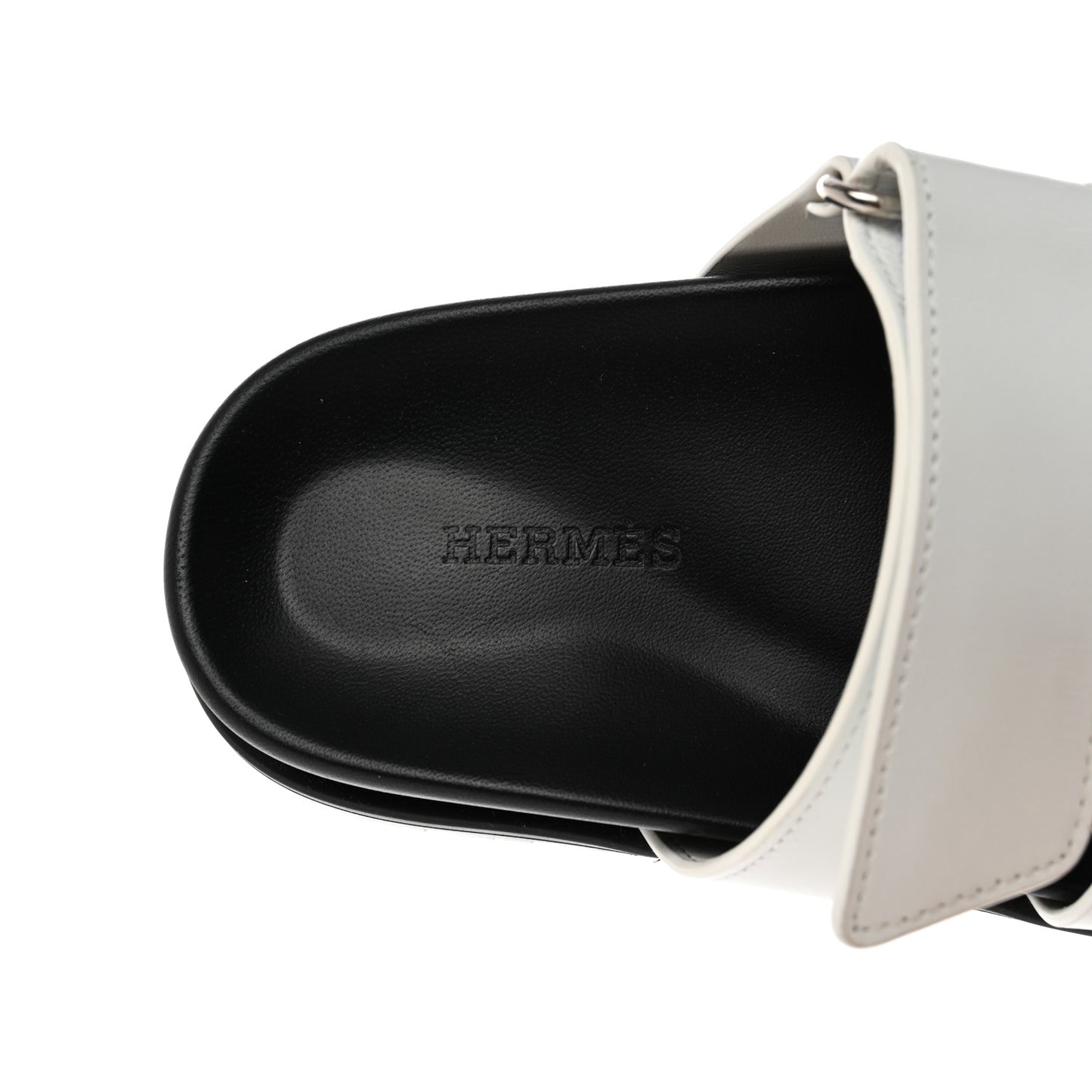 Calfskin Womens Chypre Sandals 35 White