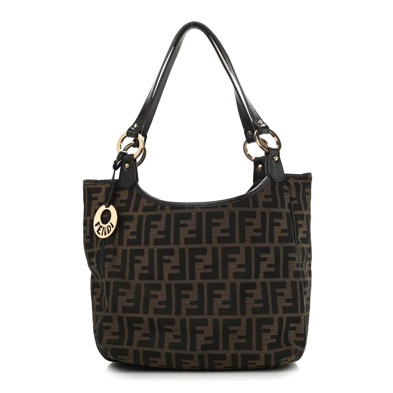 Fendi Zucca Small Chef Shopping Tote Tobacco Moro 1 of 15