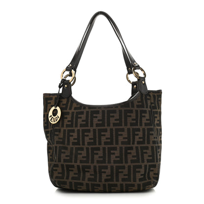 Fendi Zucca Small Chef Shopping Tote Tobacco Moro 1 of 15