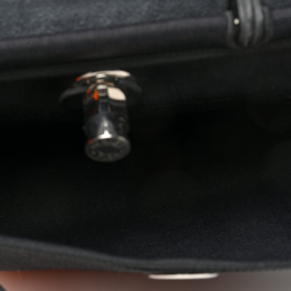 Hermes Military Toile Vache Hunter Herbag Zip PM 31 Black 6 of 11