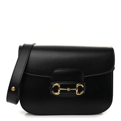 Gucci Azalea Calfskin Horsebit 1955 Shoulder Bag Black 1 of 10