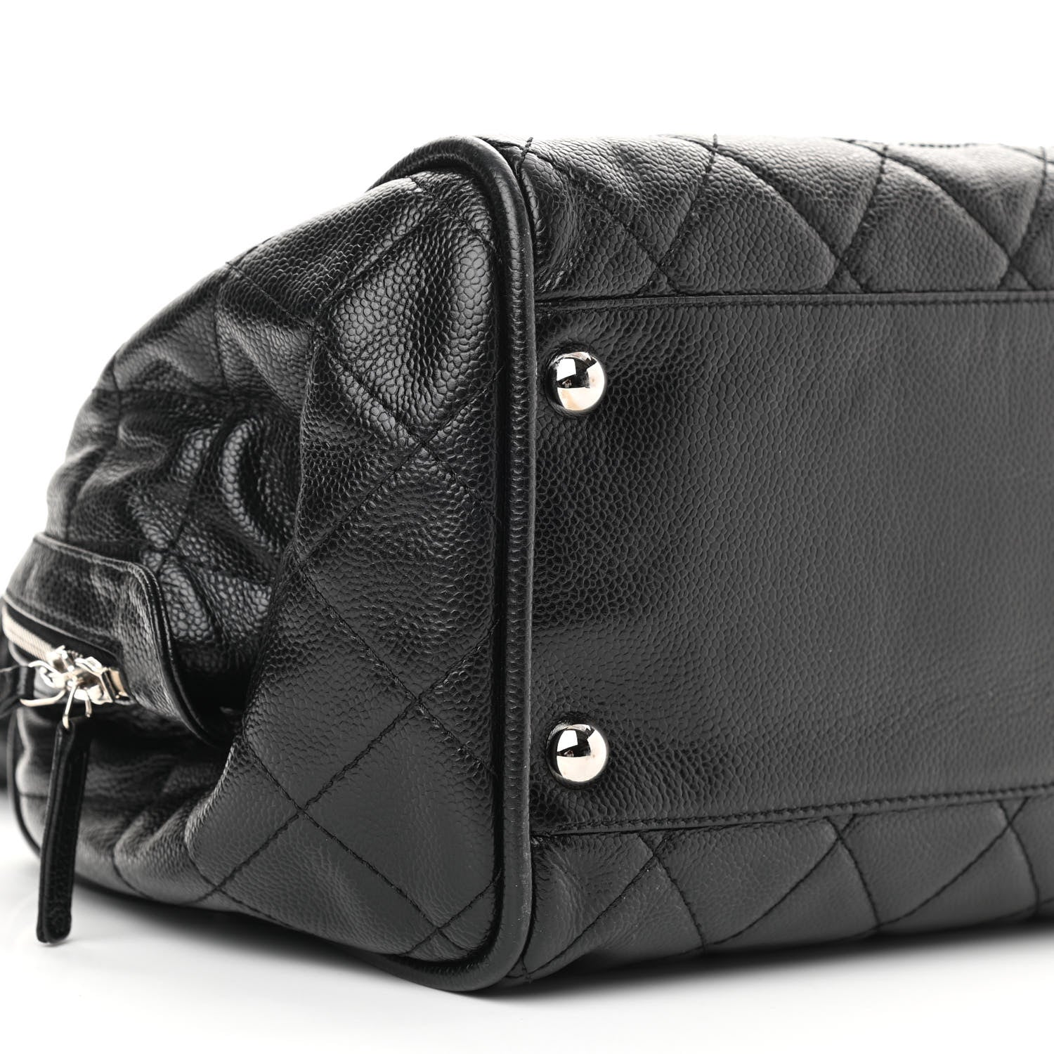 Chanel Caviar Quilted CC Timeless Bowler Black 9 of 10