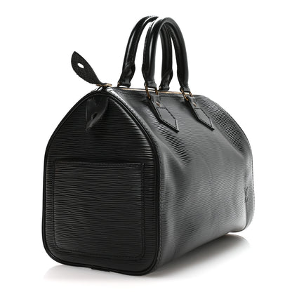 Louis Vuitton Epi Speedy 25 Black 3 of 11