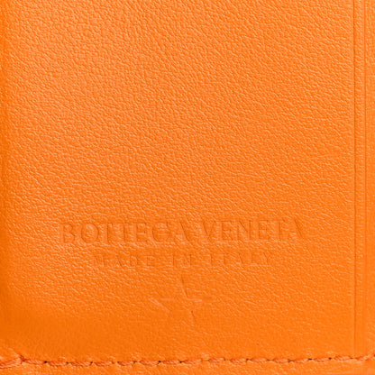 Bottega Veneta Nappa Intrecciato Trifold Wallet Tangerine Gold 6 of 9