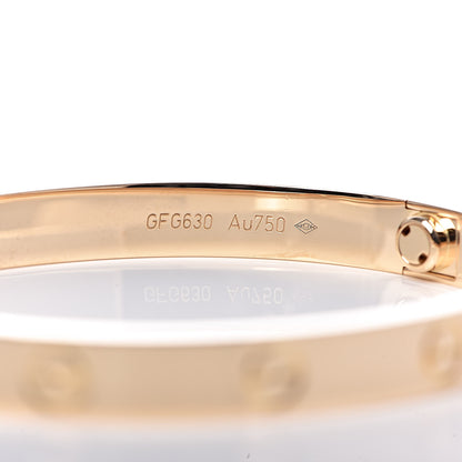 Cartier 18K Yellow Gold LOVE Bracelet 17 5 of 7