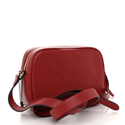 Gucci Sakai Be Green Calfskin Diagonal Stitched Small Blondie Shoulder Bag Rosso 3 of 11