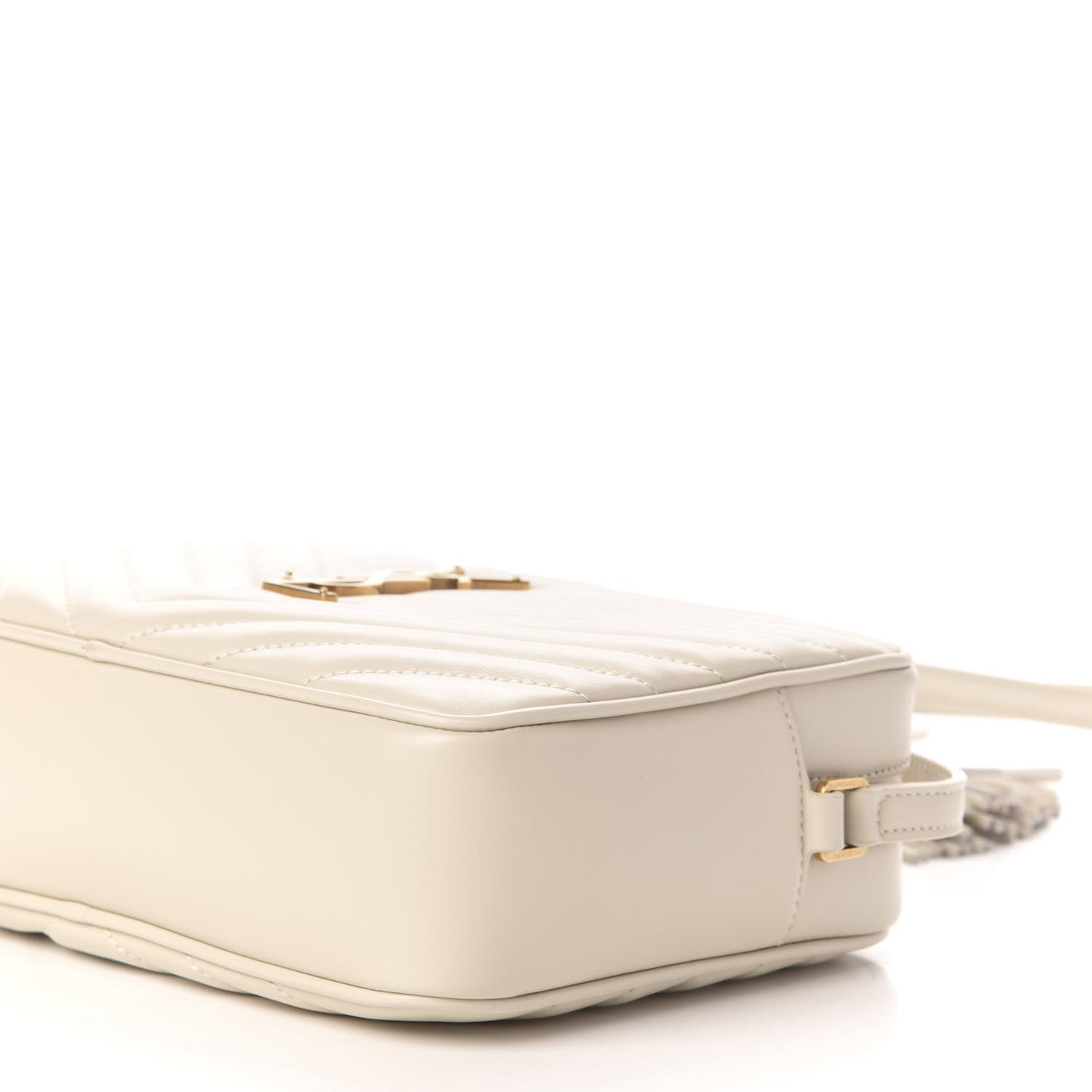 Calfskin Matelasse Monogram Lou Camera Bag Crema Soft