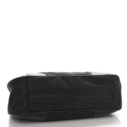 Prada Tessuto Nylon Calfskin Shoulder Bag Black 4 of 8