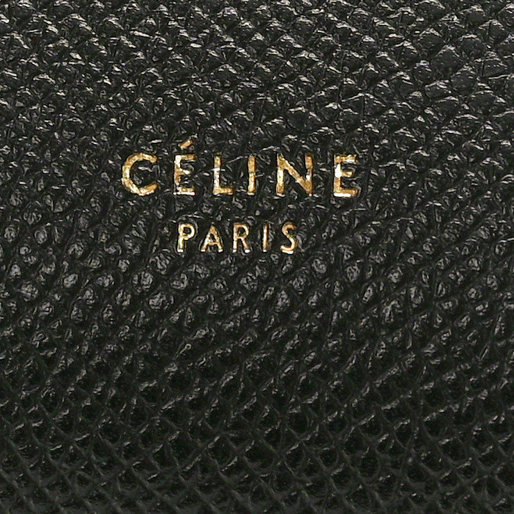 Grained Calfskin Mini Belt Bag Black