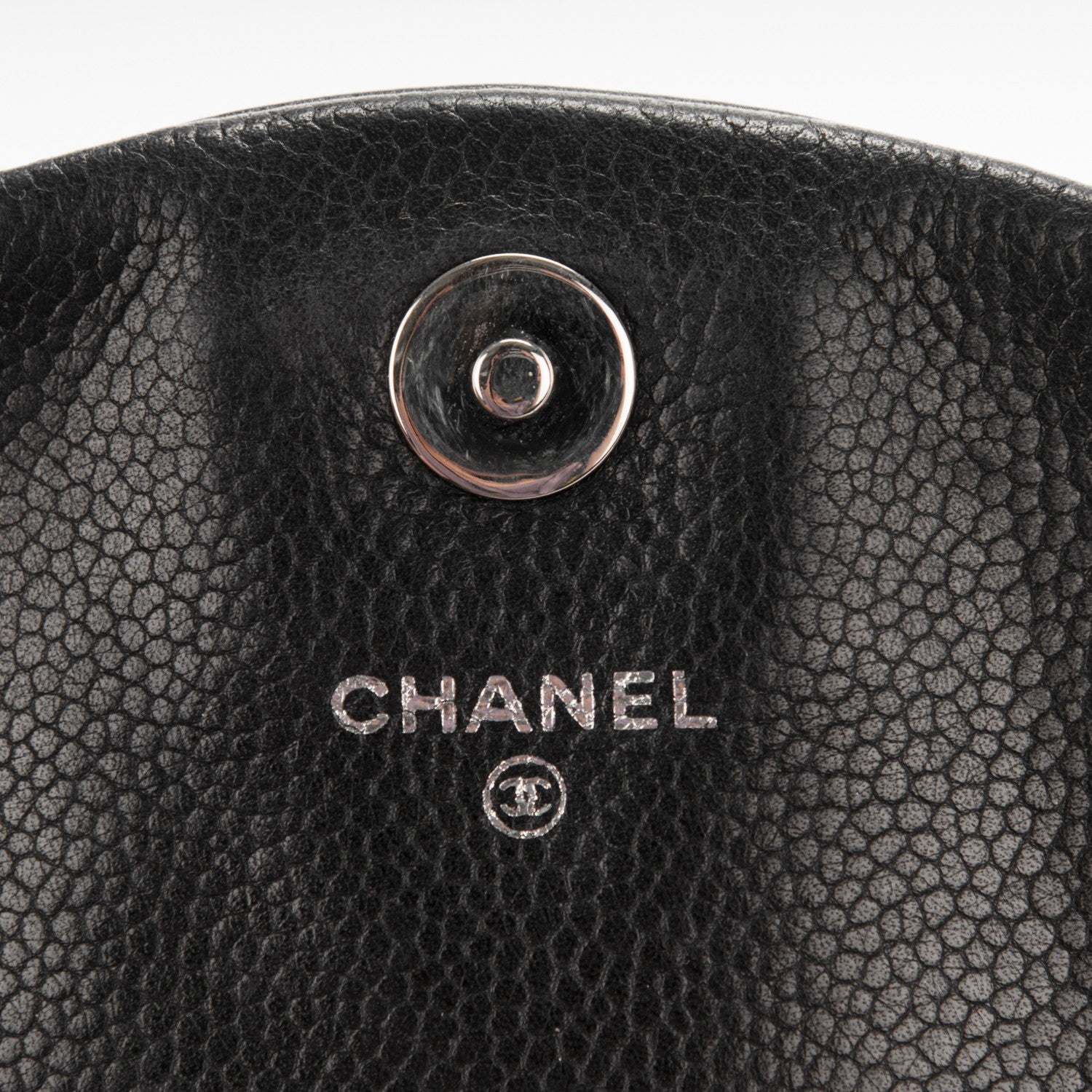 Chanel Caviar Half Moon Wallet On Chain WOC Black 5 of 7