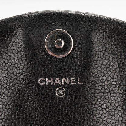 Chanel Caviar Half Moon Wallet On Chain WOC Black 5 of 7