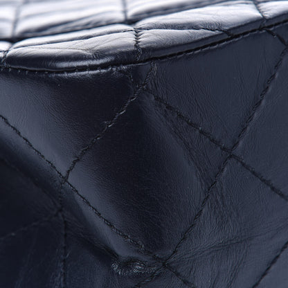 Chanel Aged Calfskin Quilted 2.55 Reissue 227 Flap Navy Blue 7 of 12