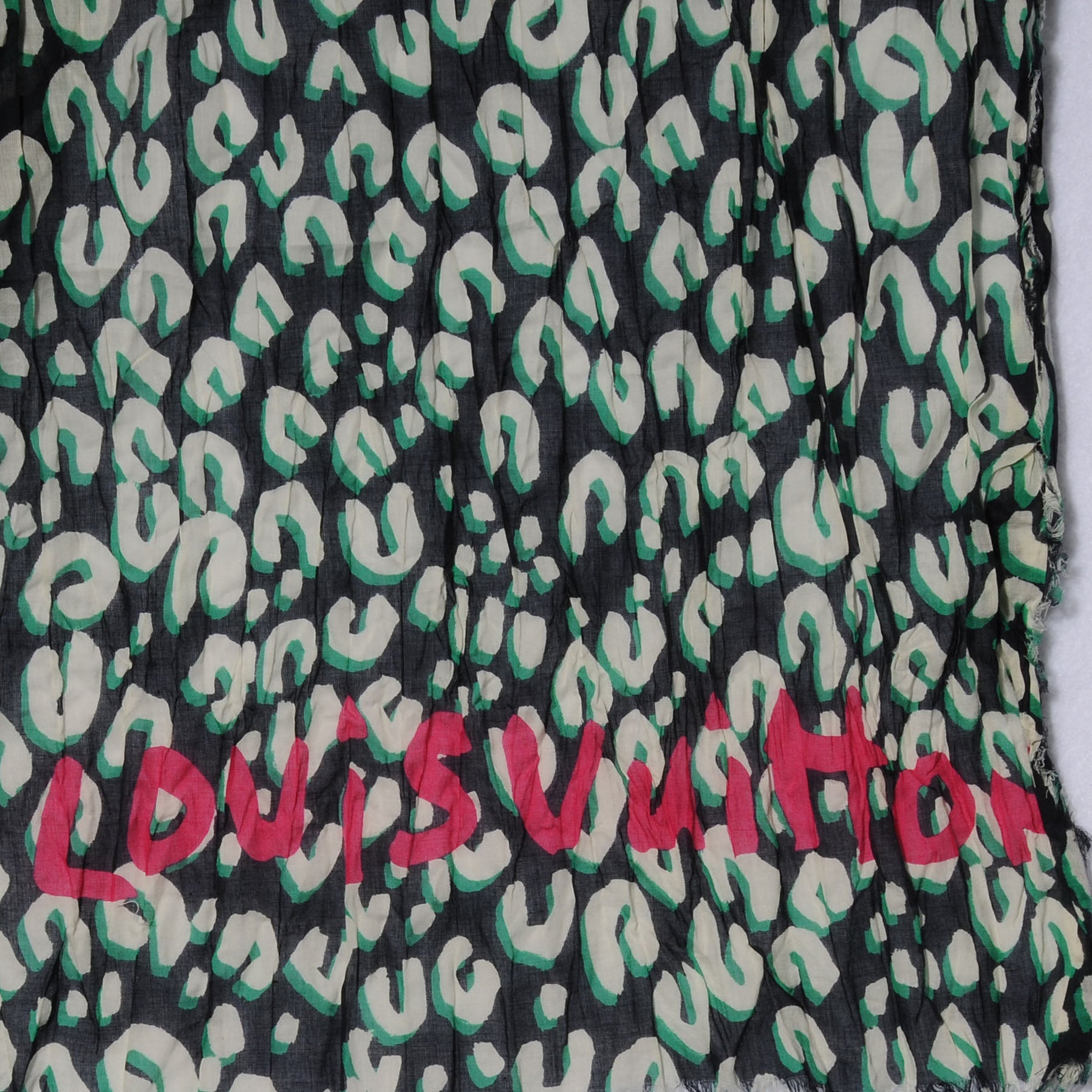 Louis Vuitton Cotton Leopard Pareo Blue Infini 5 of 7