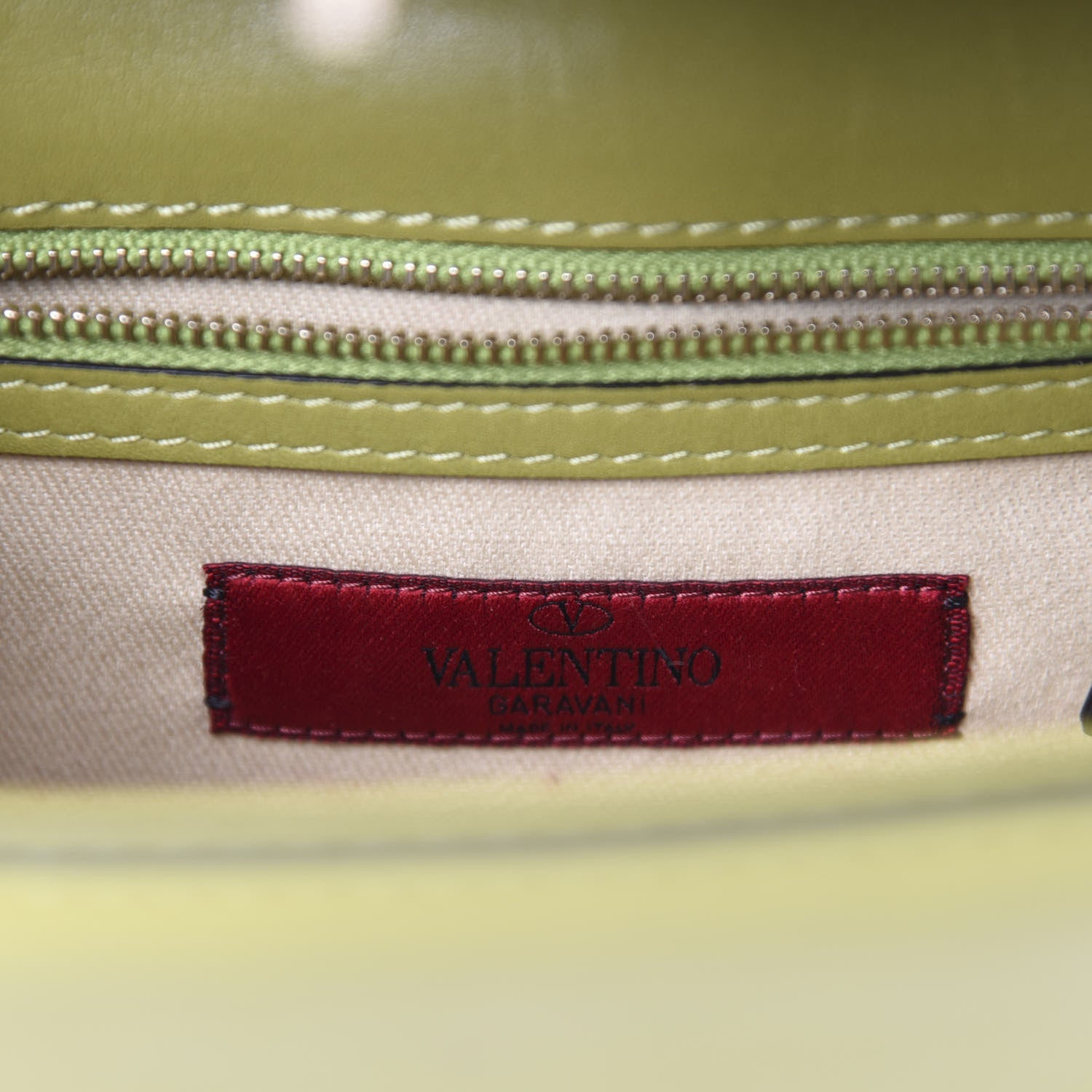 Valentino Garavani Vitello Small Glam Lock Rockstud Flap Green 11 of 13