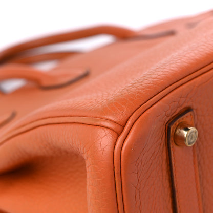 Hermes Taurillon Clemence Birkin 35 Potiron 9 of 15