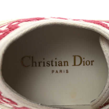 Christian Dior Canvas Oblique Walk'N'Dior Low Top Sneakers 35 Framboise 8 of 9