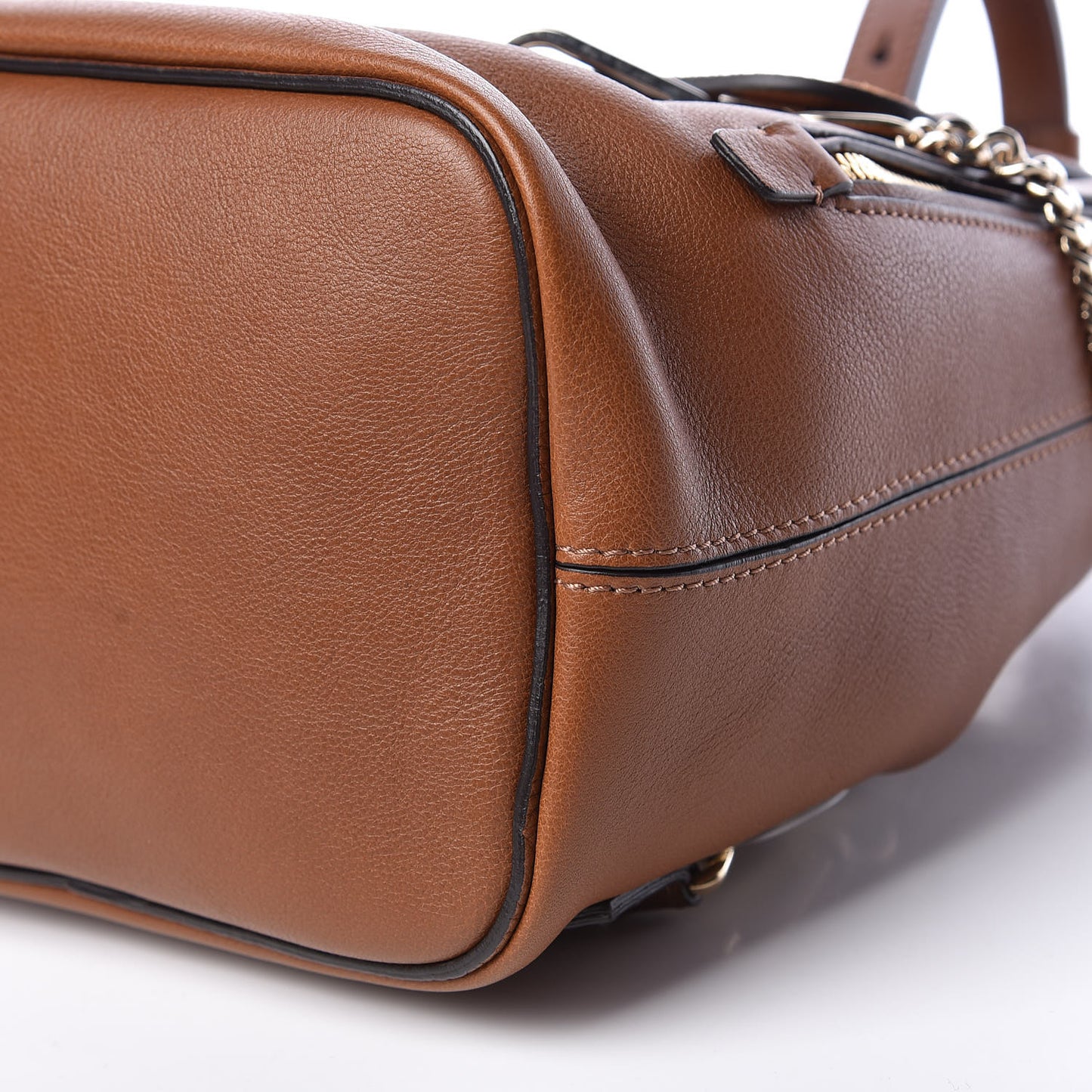 Suede Calfskin Small Faye Backpack Tobacco