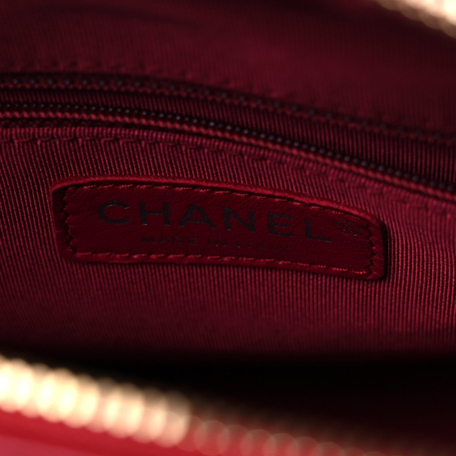 Chanel Metallic Aged Calfskin Quilted Medium Gabrielle Hobo Silver Navy Red 6 of 9