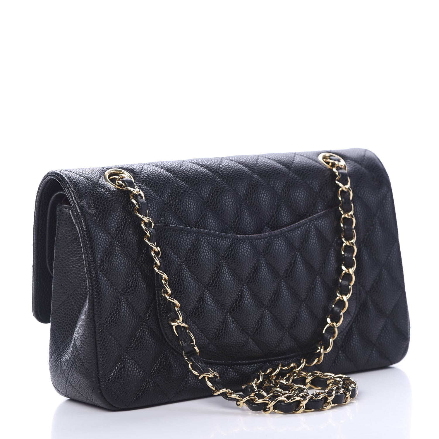 Chanel Caviar Quilted Medium Double Flap Black 2 of 9