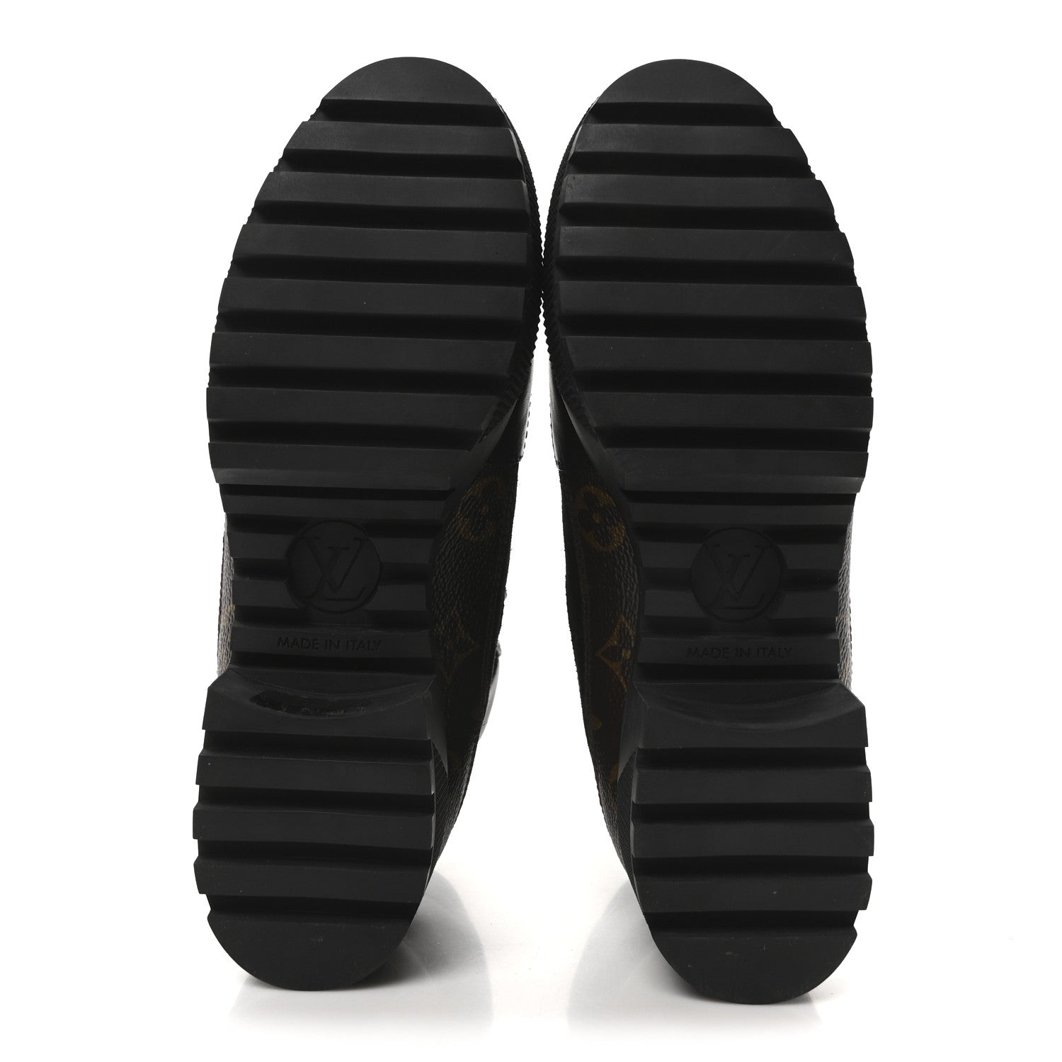 Louis Vuitton Suede Calfskin Monogram Laureate Platform Desert Boots 36 Black 6 of 8