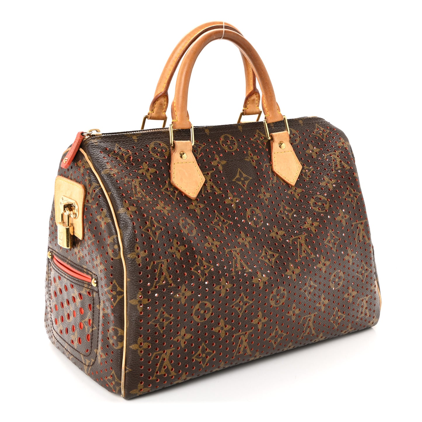 Monogram Perforated Speedy 30 Orange