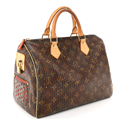 Louis Vuitton Monogram Perforated Speedy 30 Orange 4 of 17