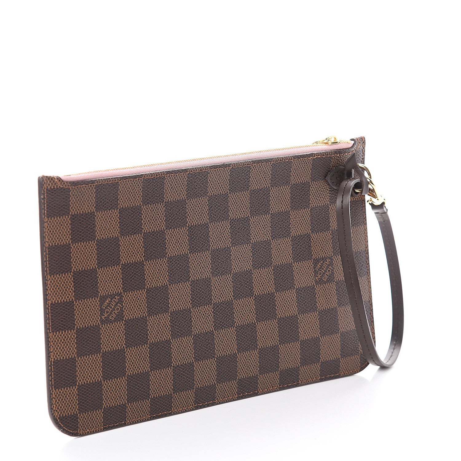 Louis Vuitton Damier Ebene Neverfull MM GM Pochette Rose Ballerine 2 of 6