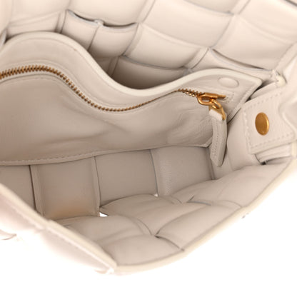 Bottega Veneta Nappa Maxi Intreccio Small Padded Cassette Crossbody Bag White 5 of 10