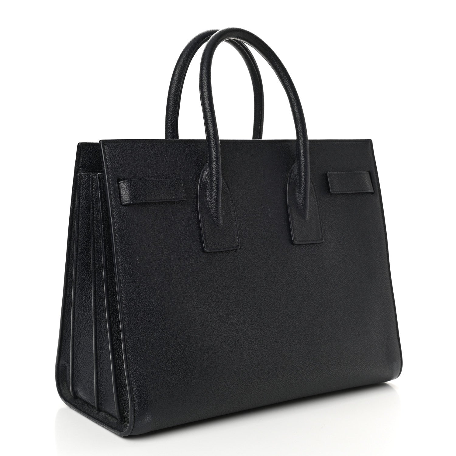 Saint Laurent Grained Calfskin Small Sac De Jour Black 3 of 14