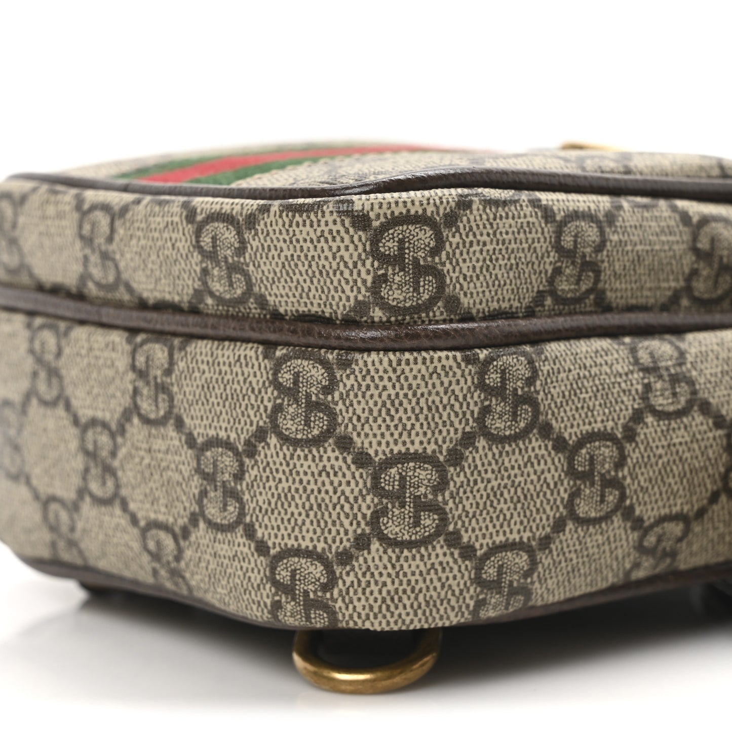 GG Supreme Monogram Web Mini Ophidia Messenger Brown