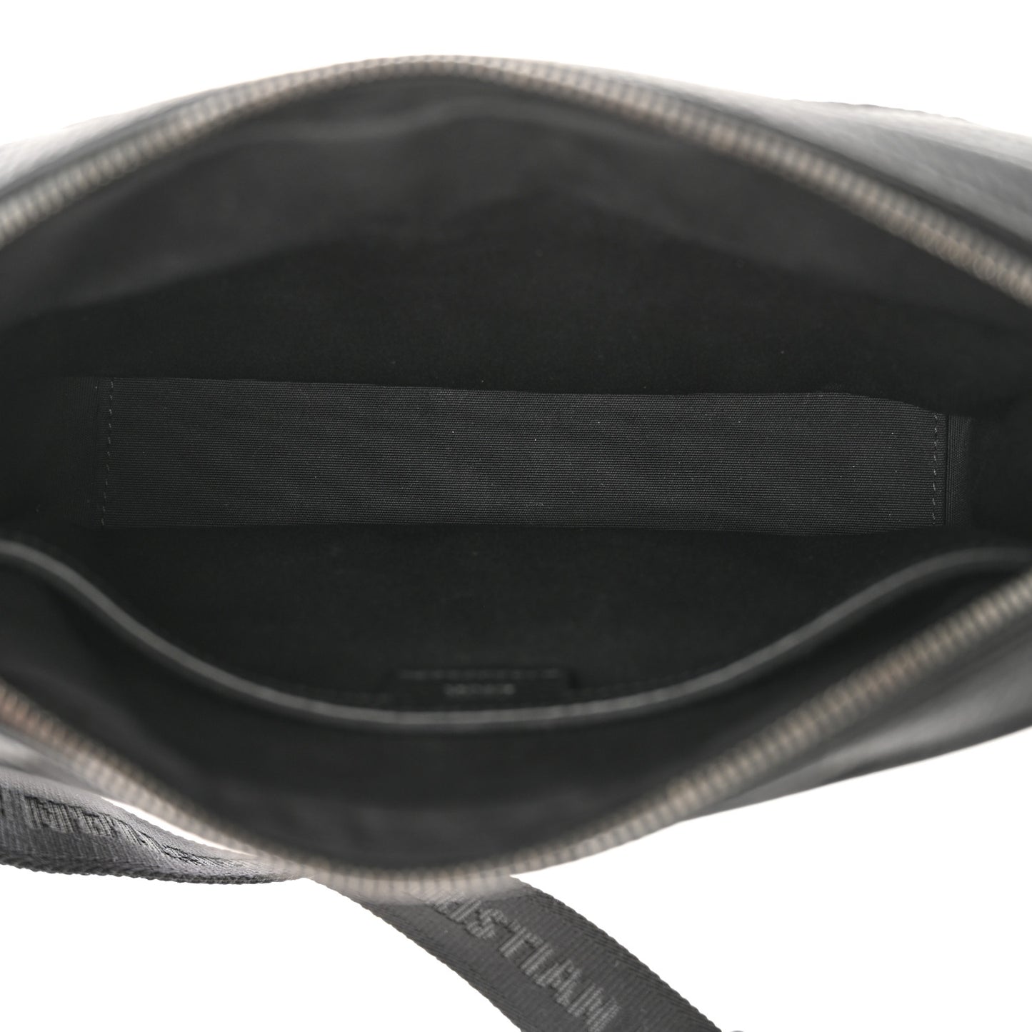 Grained Calfskin Embossed Dior Gravity Rider Zipped 2.0 Messenger Black