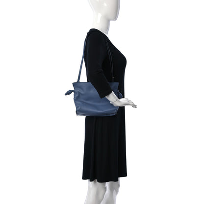 Loewe Calfskin Mini Flamenco Knot Bag Indigo Tan 2 of 11