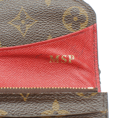 Louis Vuitton Monogram Emilie Wallet Red 10 of 12