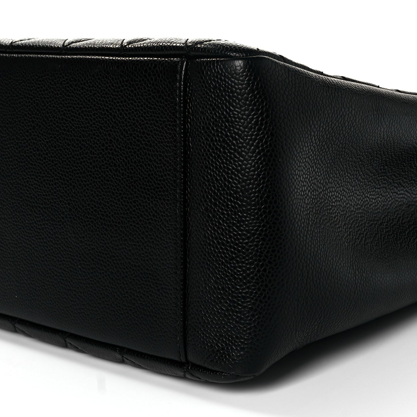 Caviar Quilted Grand Shopping Tote GST Black