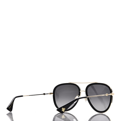 Gucci Aviator Sunglasses GG0062S Black Gold 4 of 9