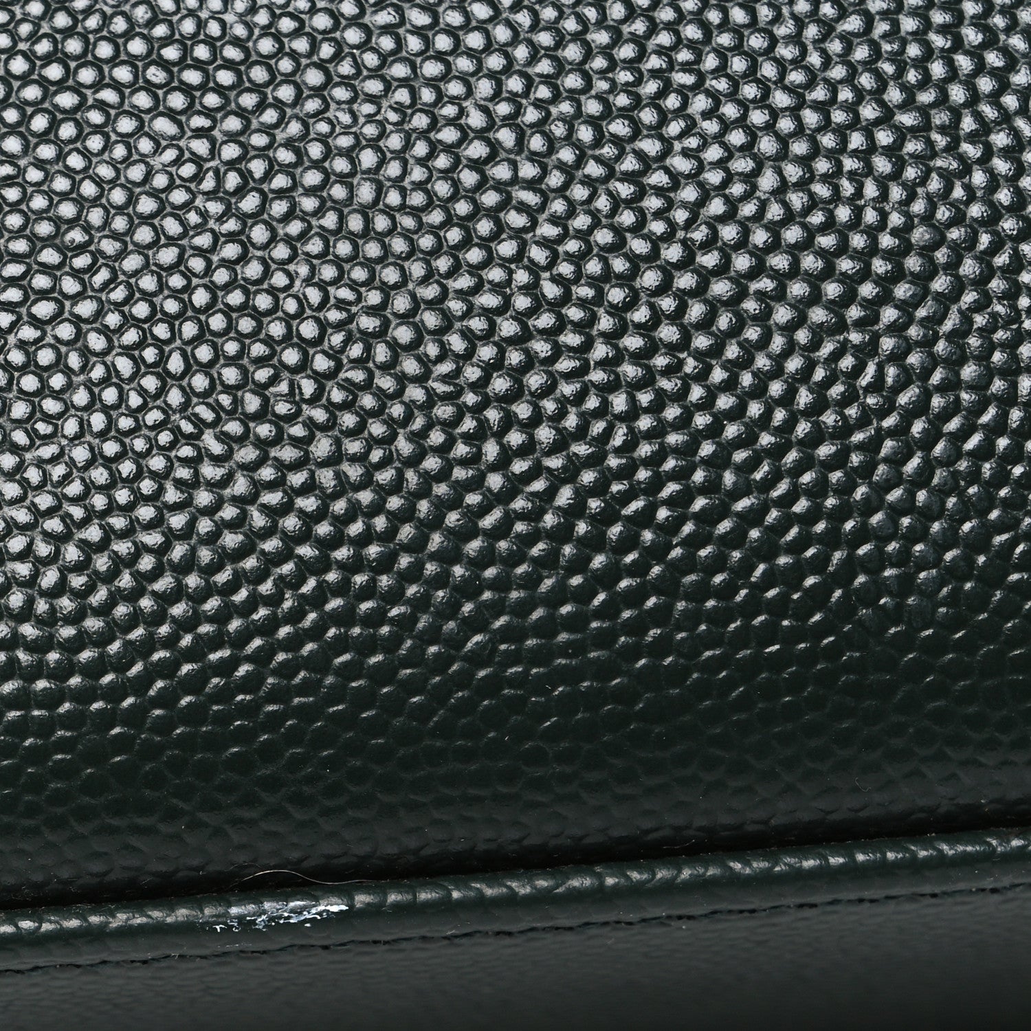 Saint Laurent Grain de Poudre Medium Classic Monogram Cassandra Top Handle Dark Green 11 of 11