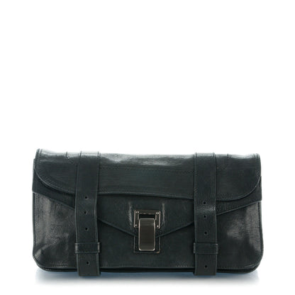 Proenza Schouler Lambskin PS1 Pochette Clutch Black 1 of 8