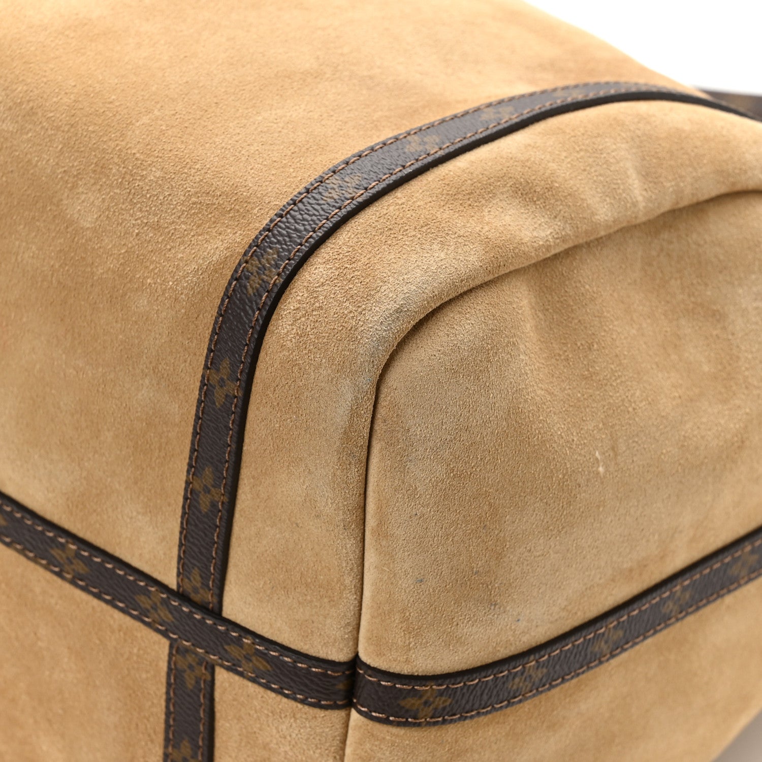 Louis Vuitton Suede Monogram Express MM Hazelnut 9 of 11