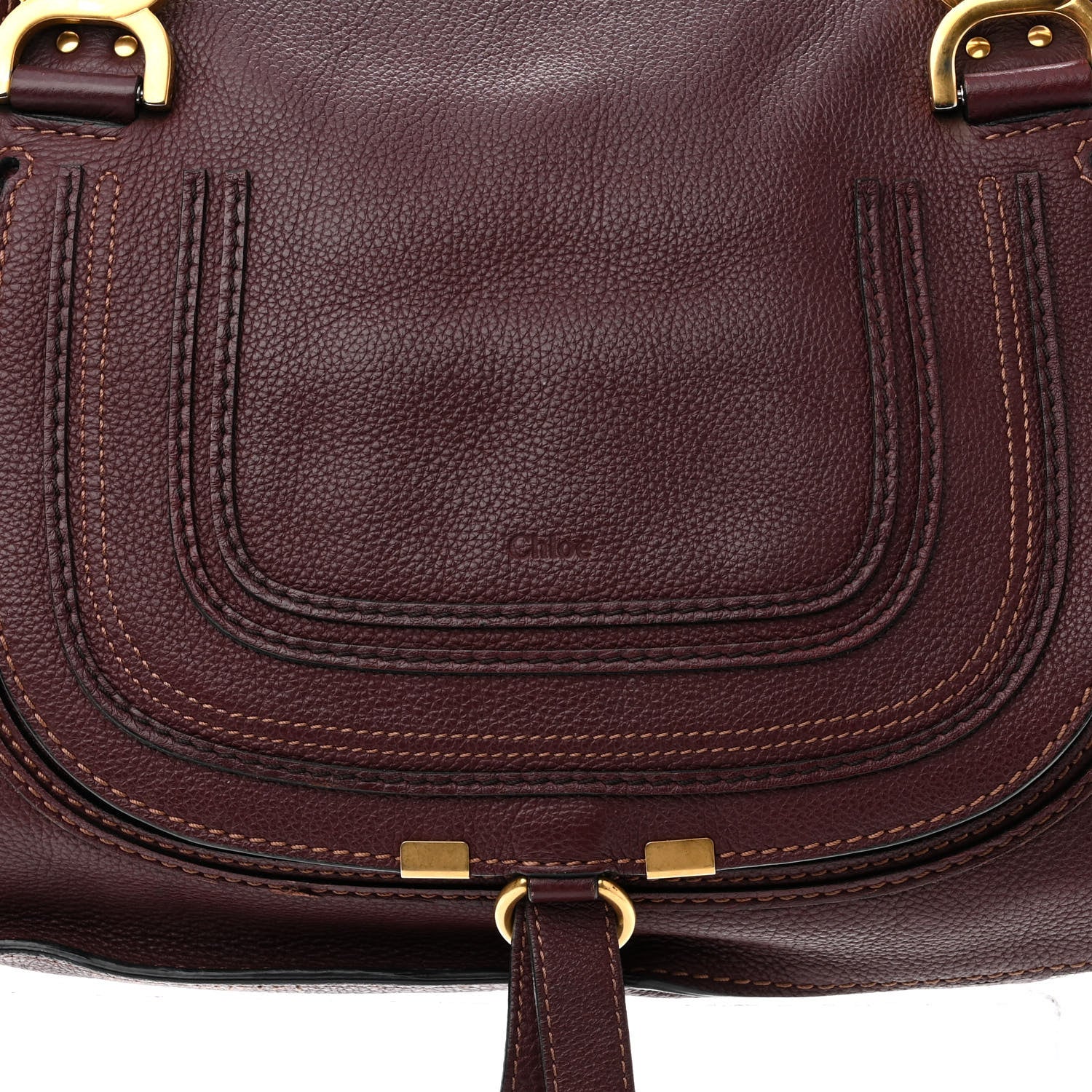 Chloe Calfskin Medium Marcie Satchel Dark Velvet 8 of 12