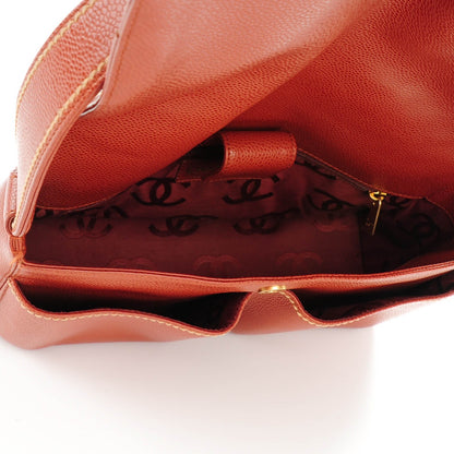 Chanel Caviar CC Stitched Small Flap Shoulder Bag Brown 5 of 7
